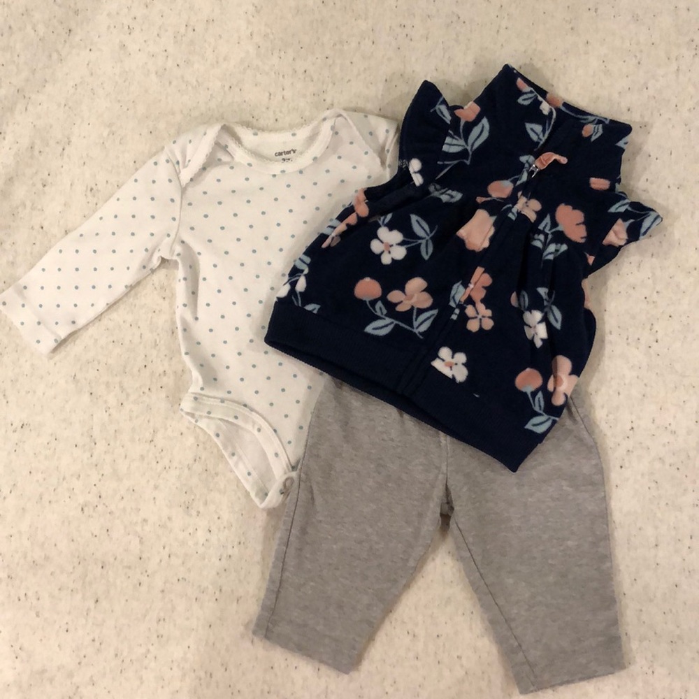 Baby girl (3 mo) spring outfit